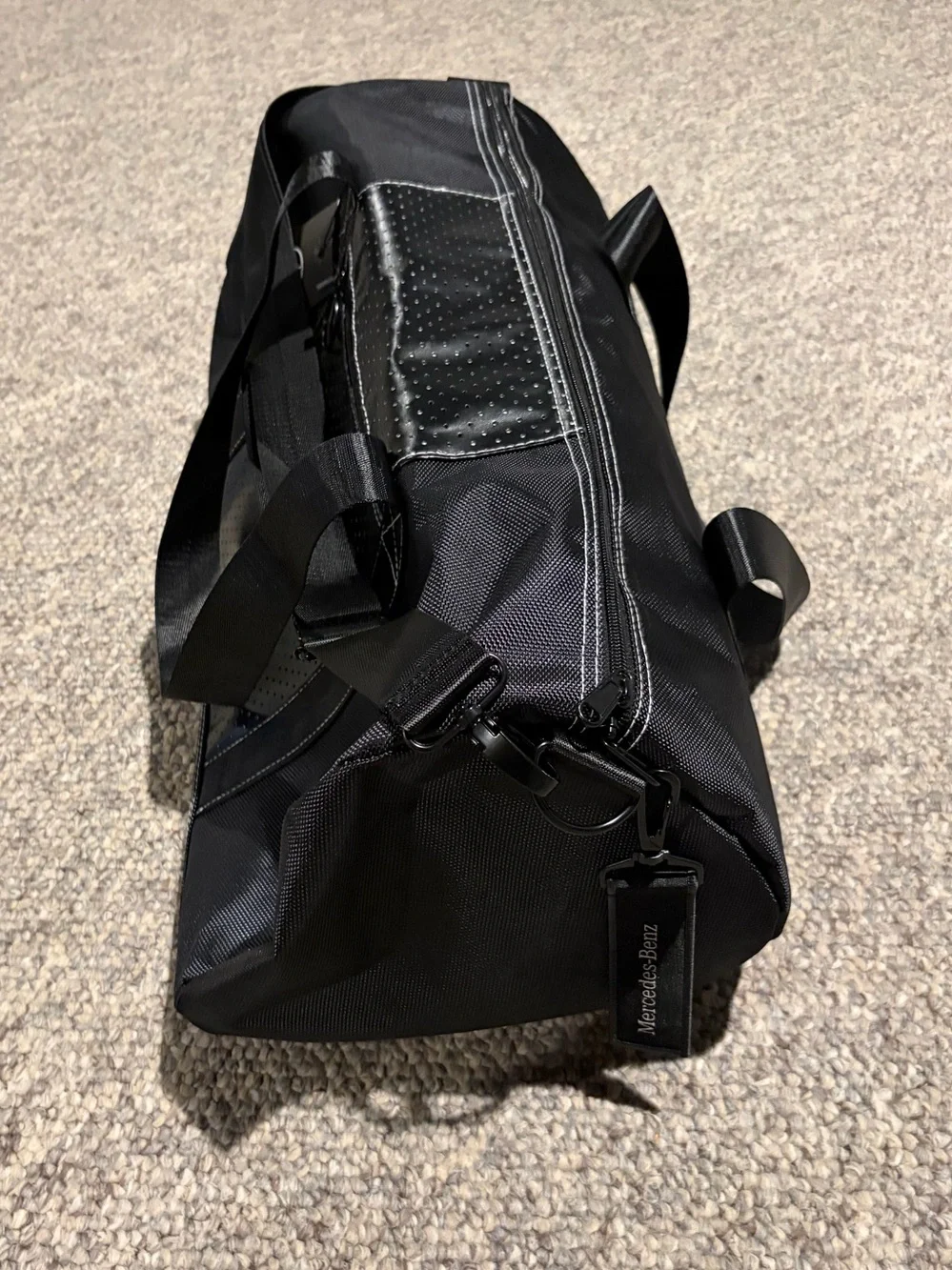 Mercedes Benz Black Duffel/Overnight Bag